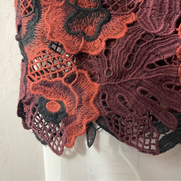 ALEXIA ADMOR Dress Burgundy Lace Midi Sheath Sleeveless Halter neck Sz M ALEXIA ADMOR Dress Burgundy Lace Midi Sheath Sleeveless Halter neck Sz M